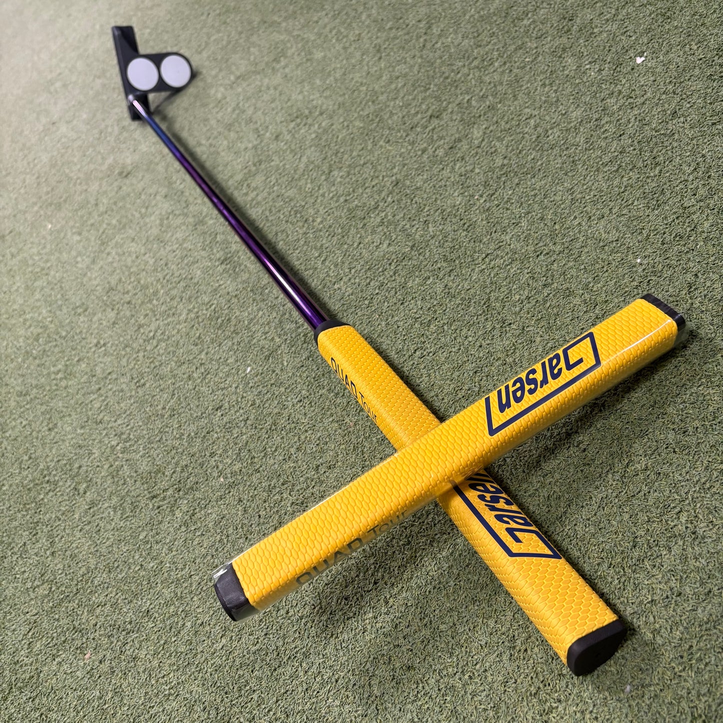 Garsen Putter Grip - Quad Tour - “The Scoreboard” Yellow & Blue