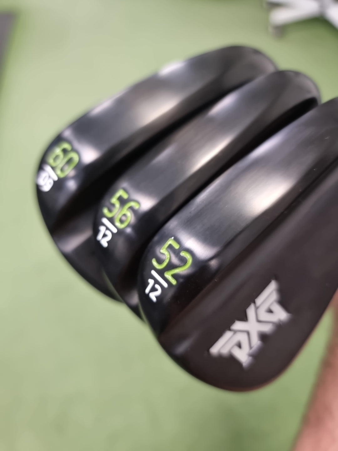 PXG 0311 3x Forged Black Wedges 52⁰ 56⁰ 60⁰ + KBS Custom Series Green Label