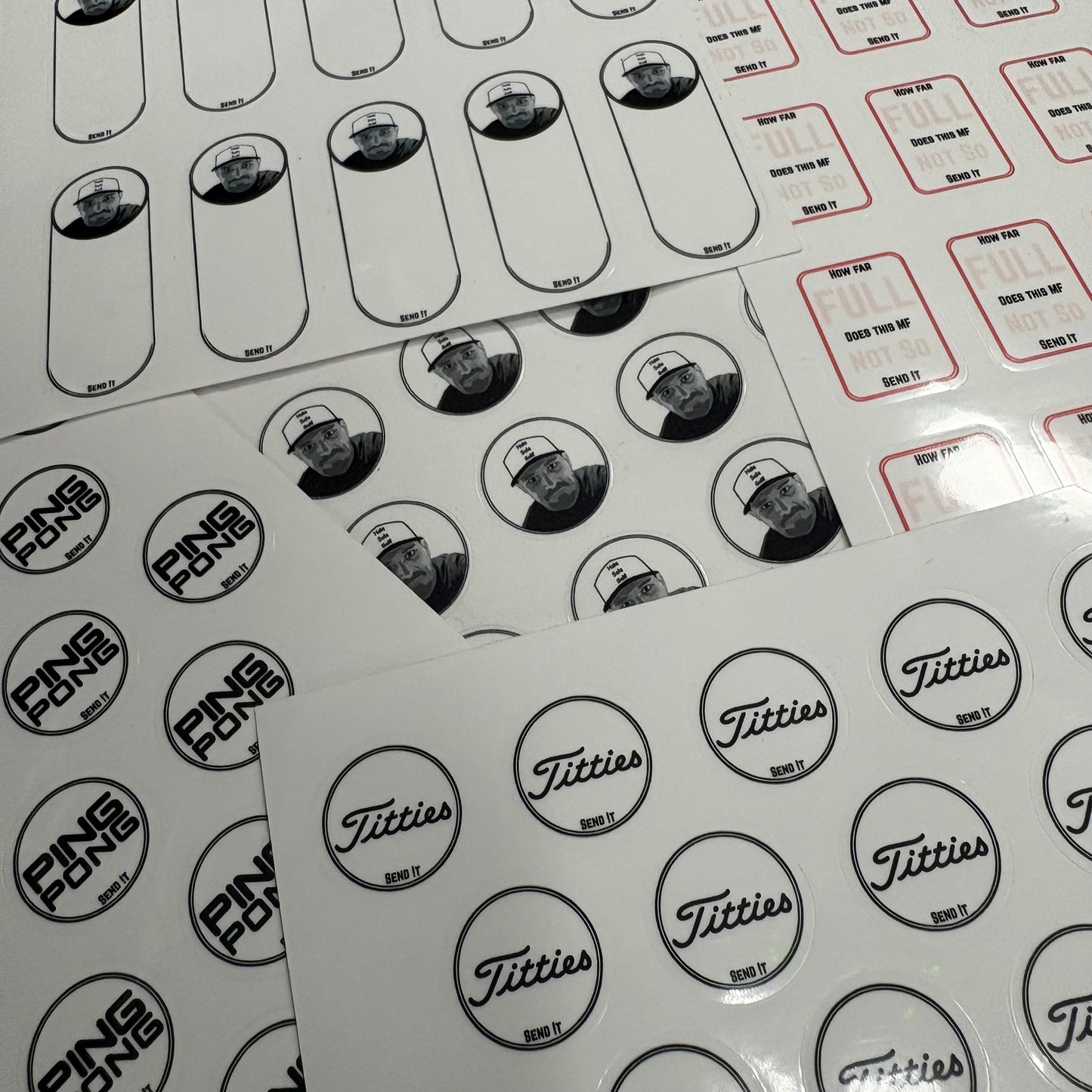 Golf Shaft Labels - Various - 10 Shaft Labels + 5 FREE