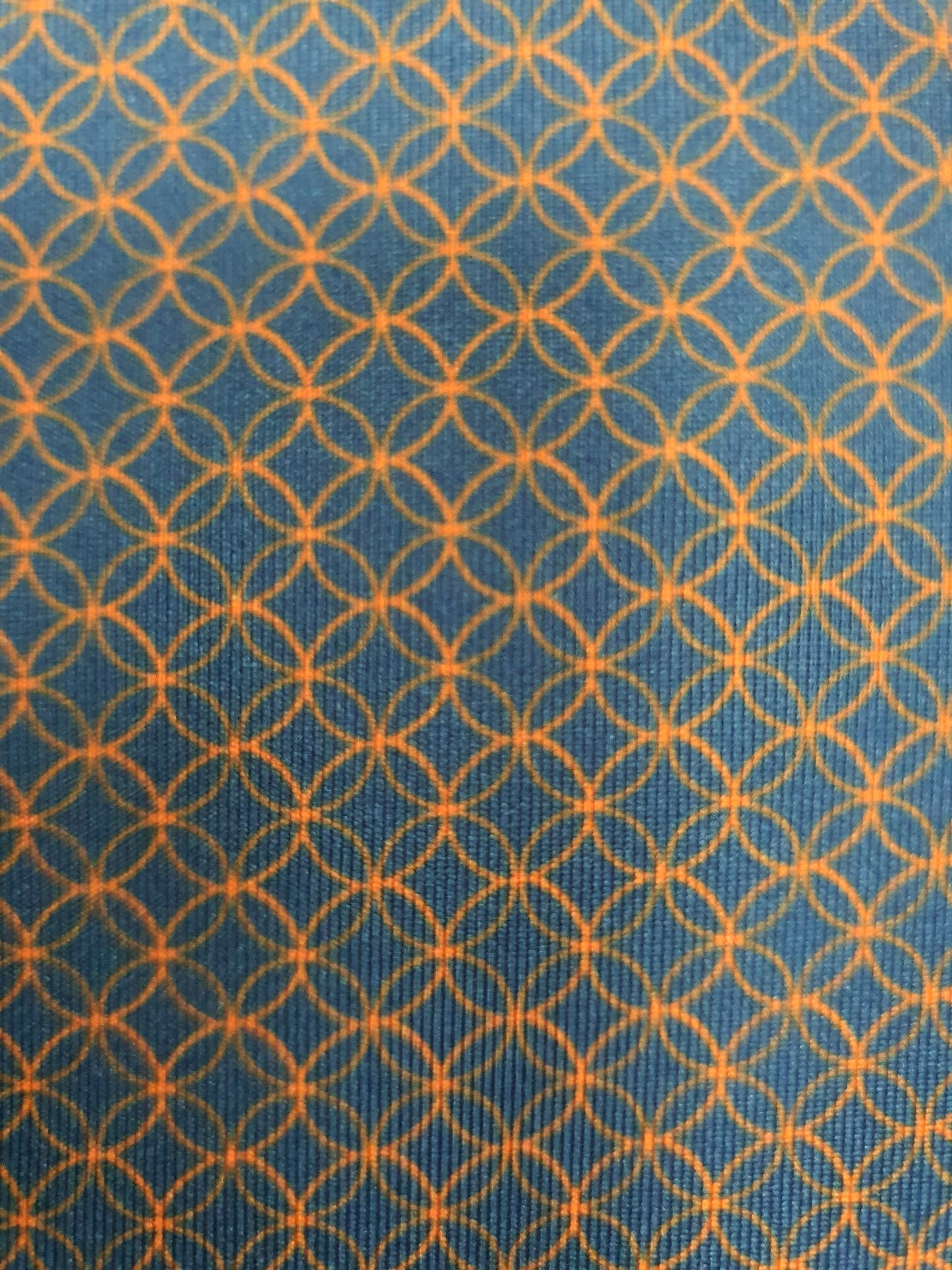 Men's Turtleson Golf Long Sleeve Polo Shirt Navy/Clementine 44" chest