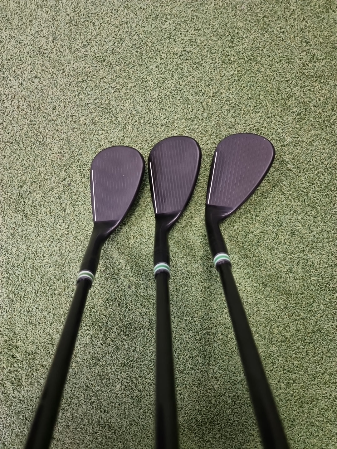 PXG 0311 3x Forged Black Wedges 52⁰ 56⁰ 60⁰ + KBS Custom Series Green Label