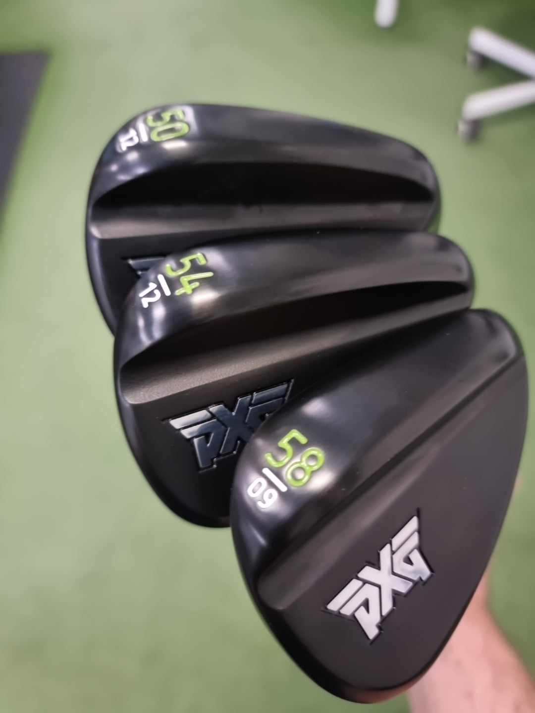 PXG 0311 3x Forged Black Wedges 50⁰ 54⁰ 58⁰ + KBS Custom Series Green Label