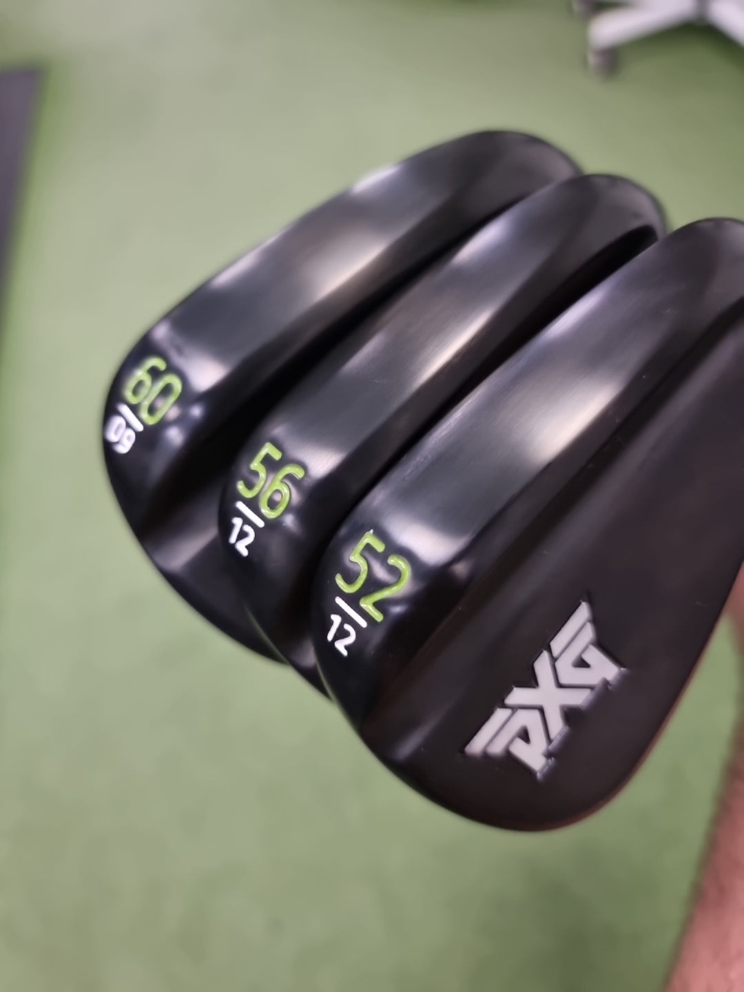 PXG 0311 3x Forged Black Wedges 52⁰ 56⁰ 60⁰ + KBS Custom Series Green Label