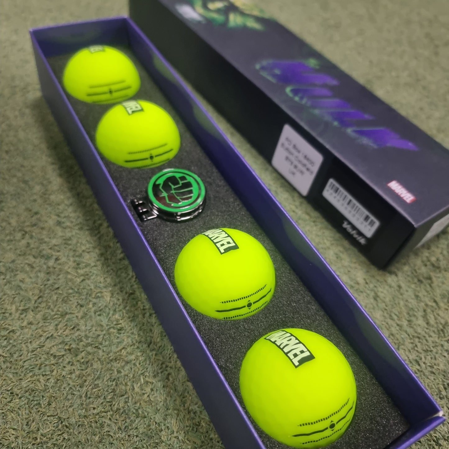 Volvik Vivid Marvel Golf Ball Gift Set - HULK